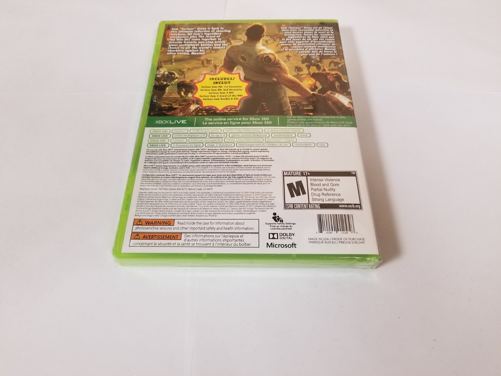 The Serious Sam Collection Xbox 360 new