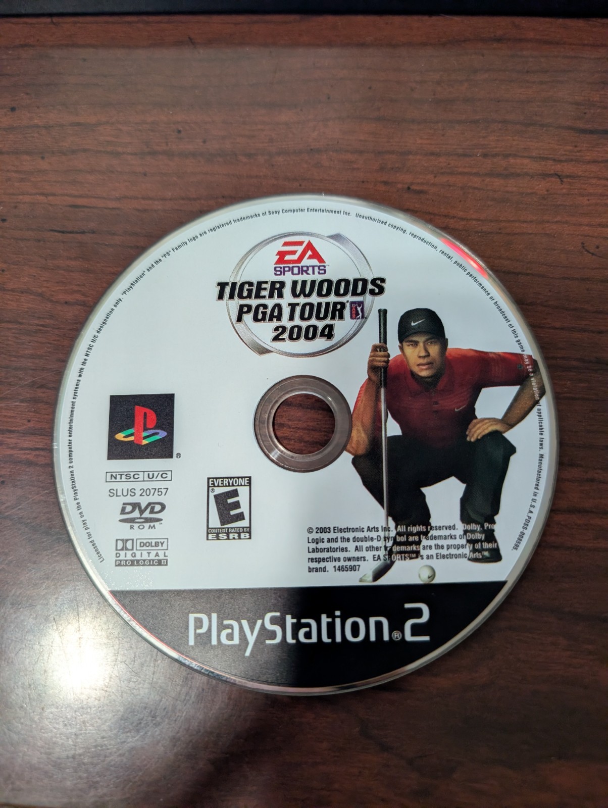 Tiger Woods PGA Tour 2004 (Sony PlayStation 2 PS2) NO TRACKING – DISC ONLY 7051