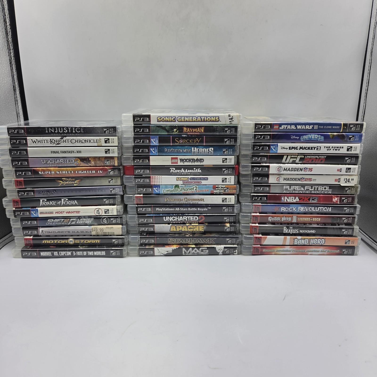 PS3 Lot Of 40 Games PlayStation 3 Rated T & E Mixed Genres