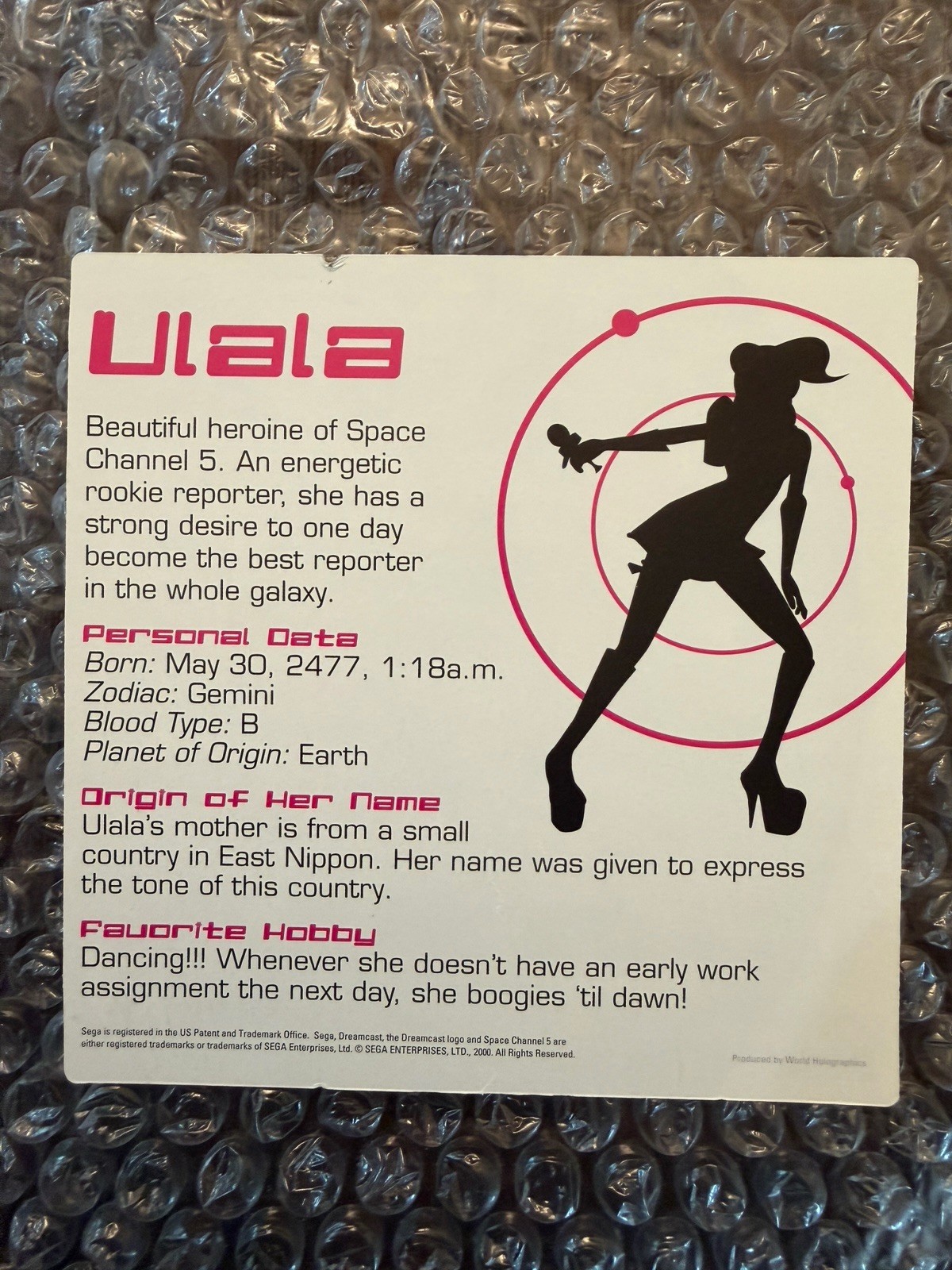SEGA Space Channel 5 Sega Dreamcast Manual VMU NTSC-U/C T-Teen Dance