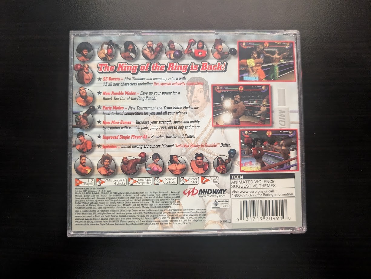 Ready 2 Rumble Boxing Sega Dreamcast Complete CIB