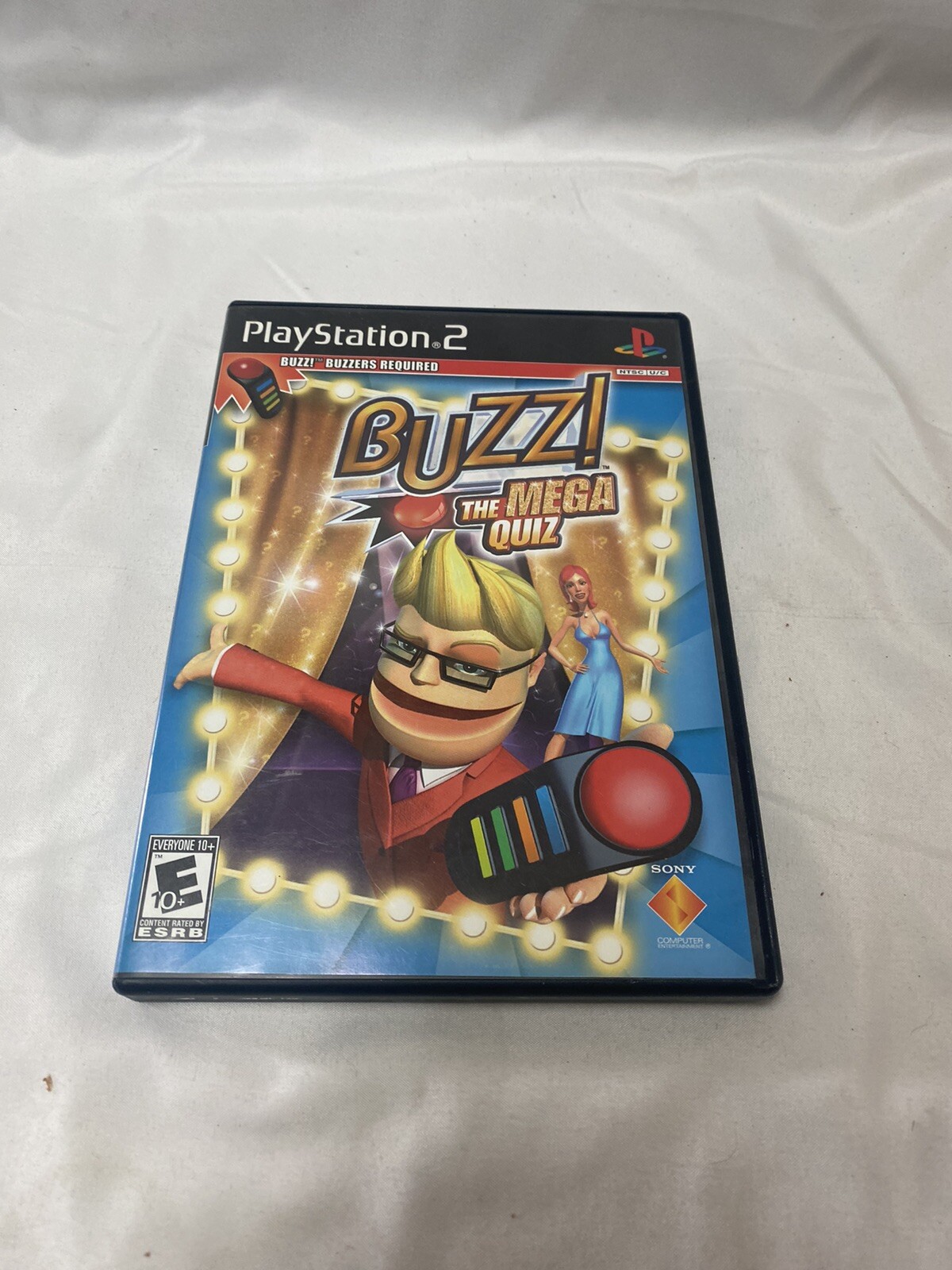 Sony Playstation PS2 Buzz! the Mega Quiz Family Fun Video Game SCEA 2007 Tested
