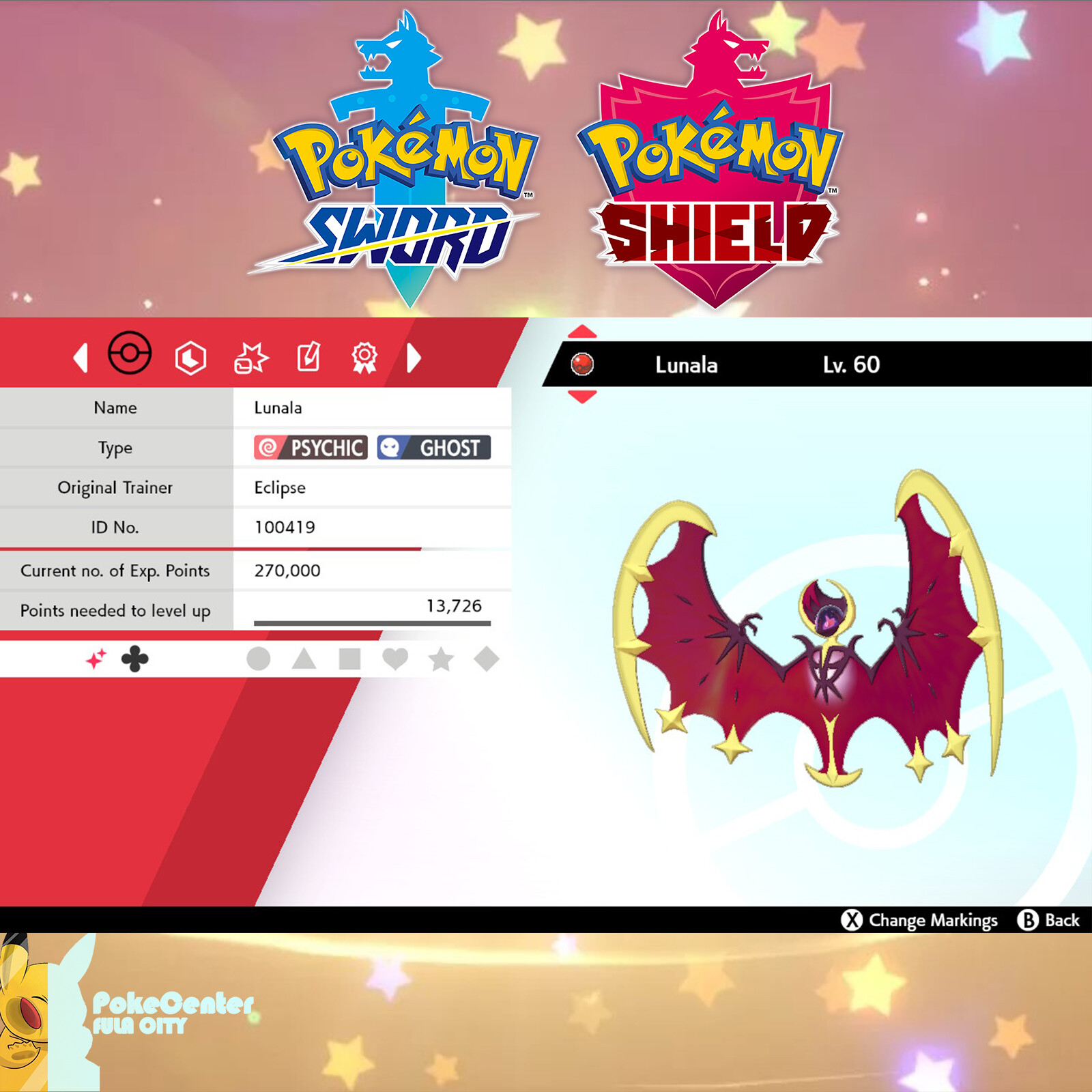 ✨ 2019 American Eclipse Shiny Lunala Event | Pokemon Sword & Shield UNTOUCHED