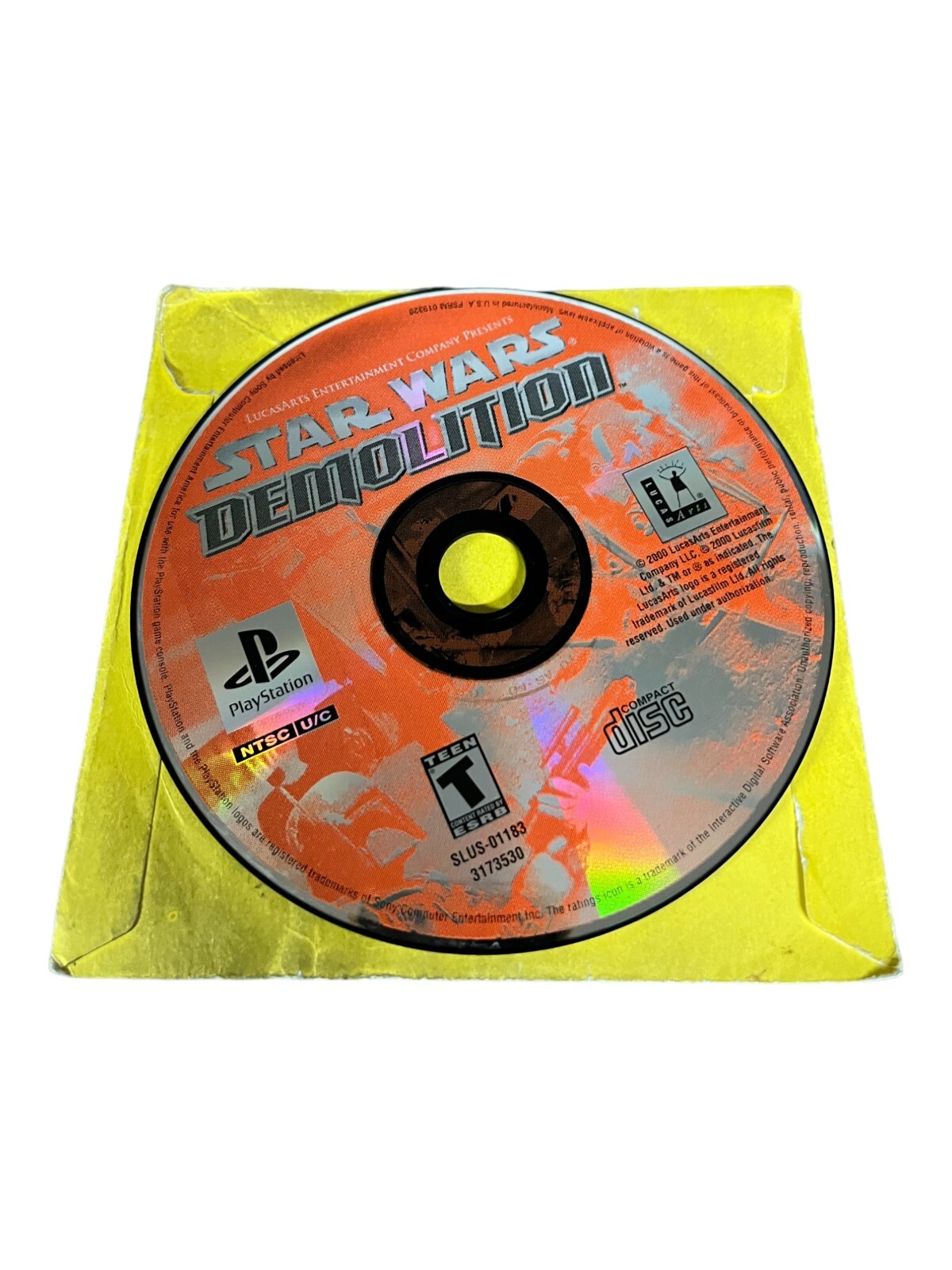 Sony PlayStation 1 PS1 Disc Only TESTED Star Wars: Demolition 2001