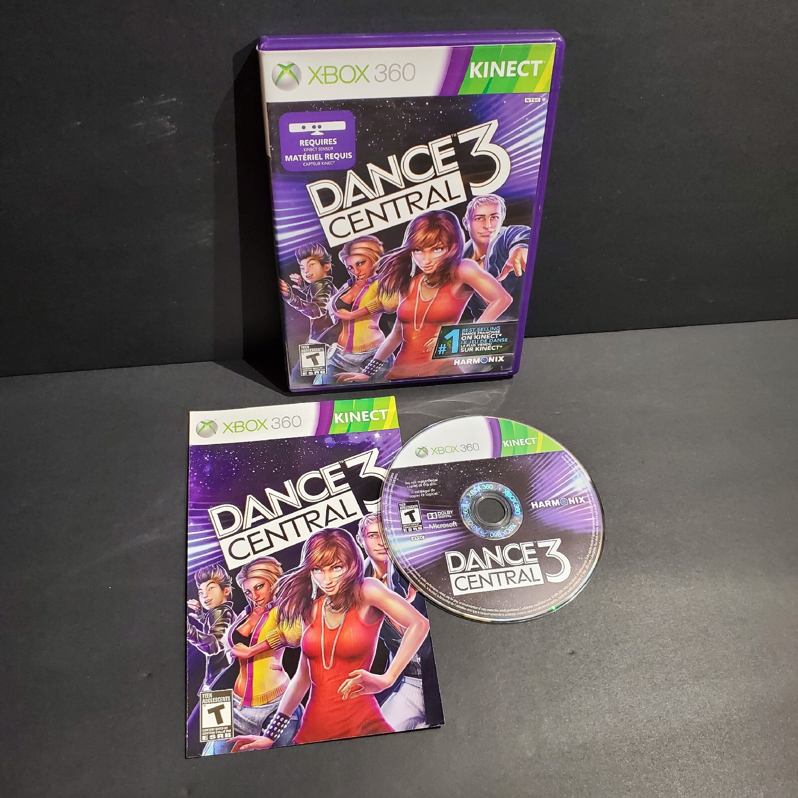 Dance Central 3 (Microsoft Xbox 360, 2012) w/ Insert – GOOD DISC