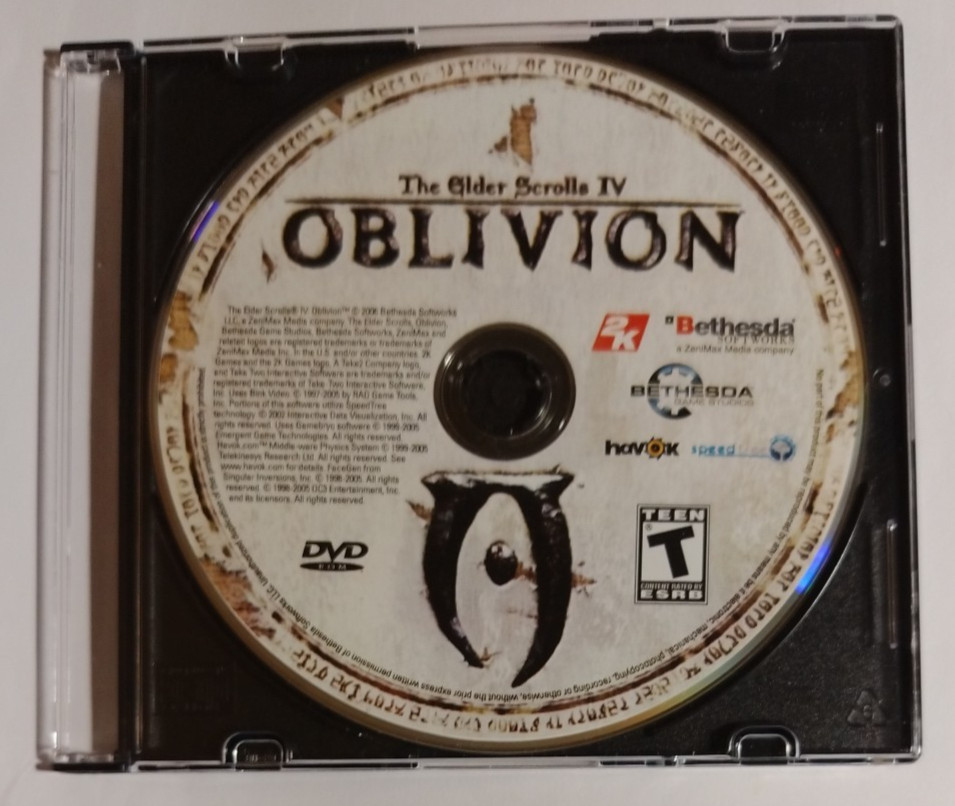 The Elder Scrolls IV Oblivion (PC Game, DVD-ROM, 2006) Tested. Elder Scrolls 4
