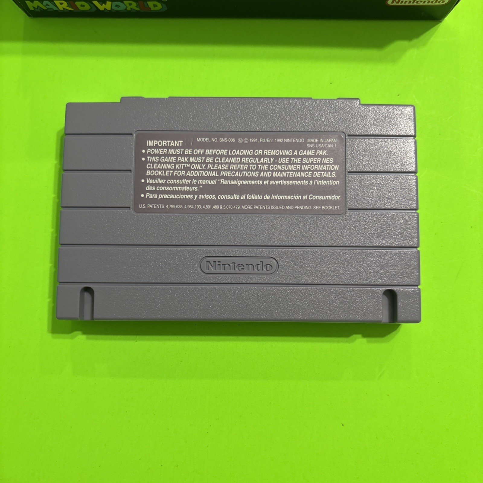 Super Mario World (Super Nintendo, 1991) Complete In Box Players Choice SNES