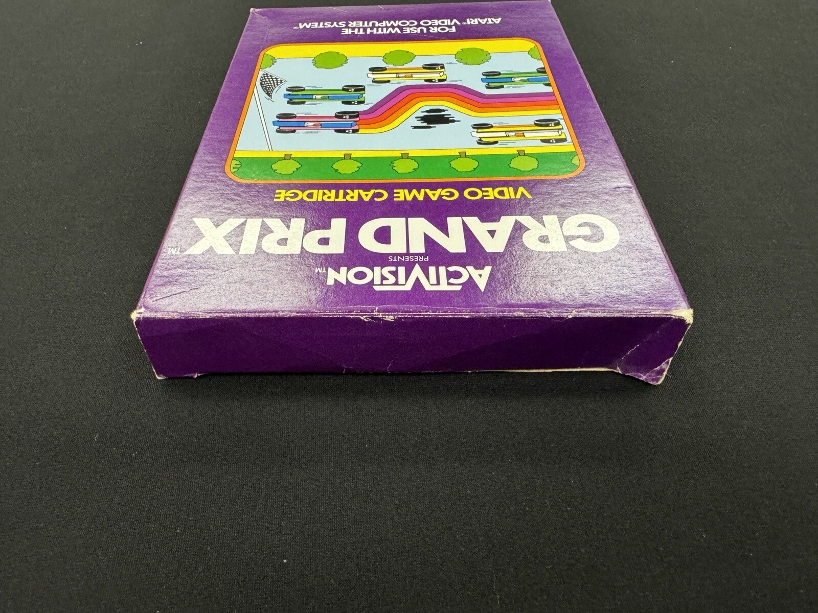 Grand Prix (Atari 2600, 1982) With Box, No Manual, Has Warranty Card