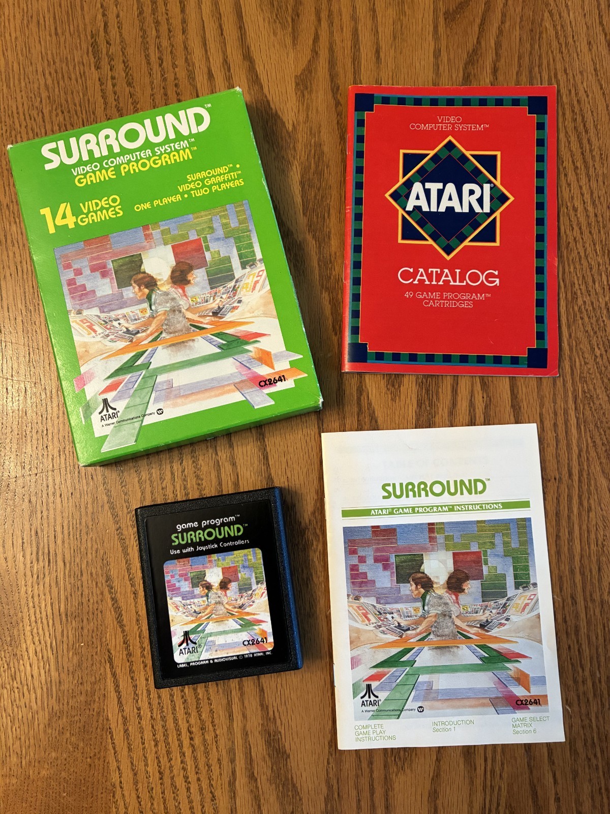 Surround (Atari 2600, 1978) CX2641 Complete In Box – Tested +FAST SHIPPING!