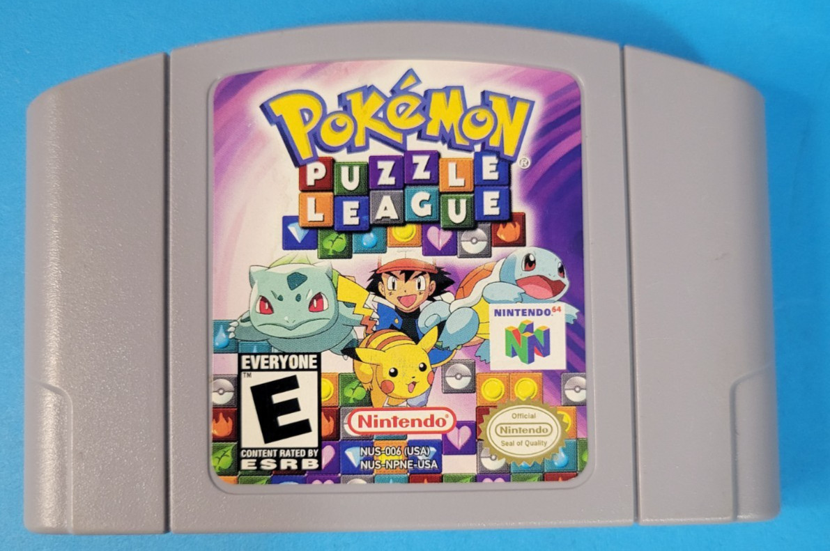 Pokemon Puzzle League N64 NUS-006 Nintendo 64 Game Cartridge Original