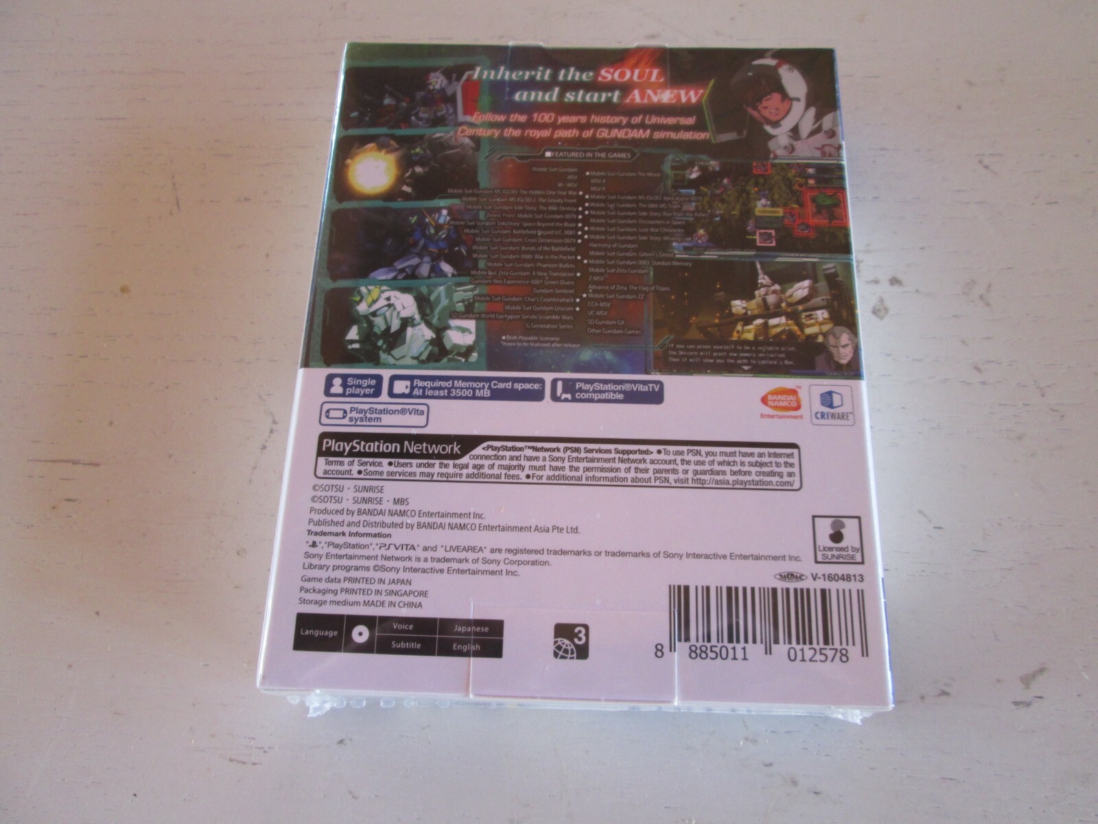 SD Gundam G Generation Genesis (Sony PS Vita). English Subs. Brand New & Sealed.
