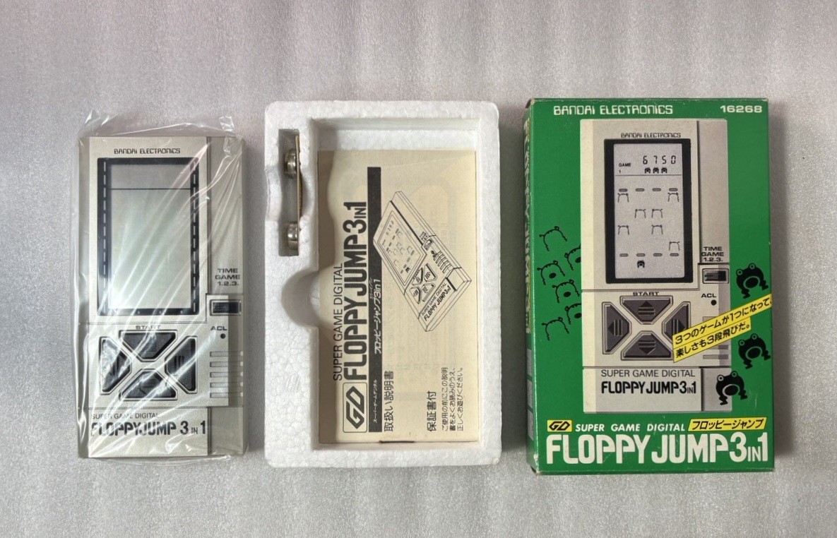Bandai Game & Watch Floppy Jump 3 in 1 Handheld Game Console