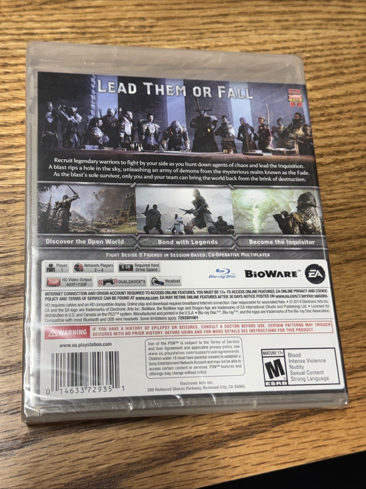 Dragon Age Inquisition (Sony PlayStation 3, 2014) PS3 Brand New Factory Sealed