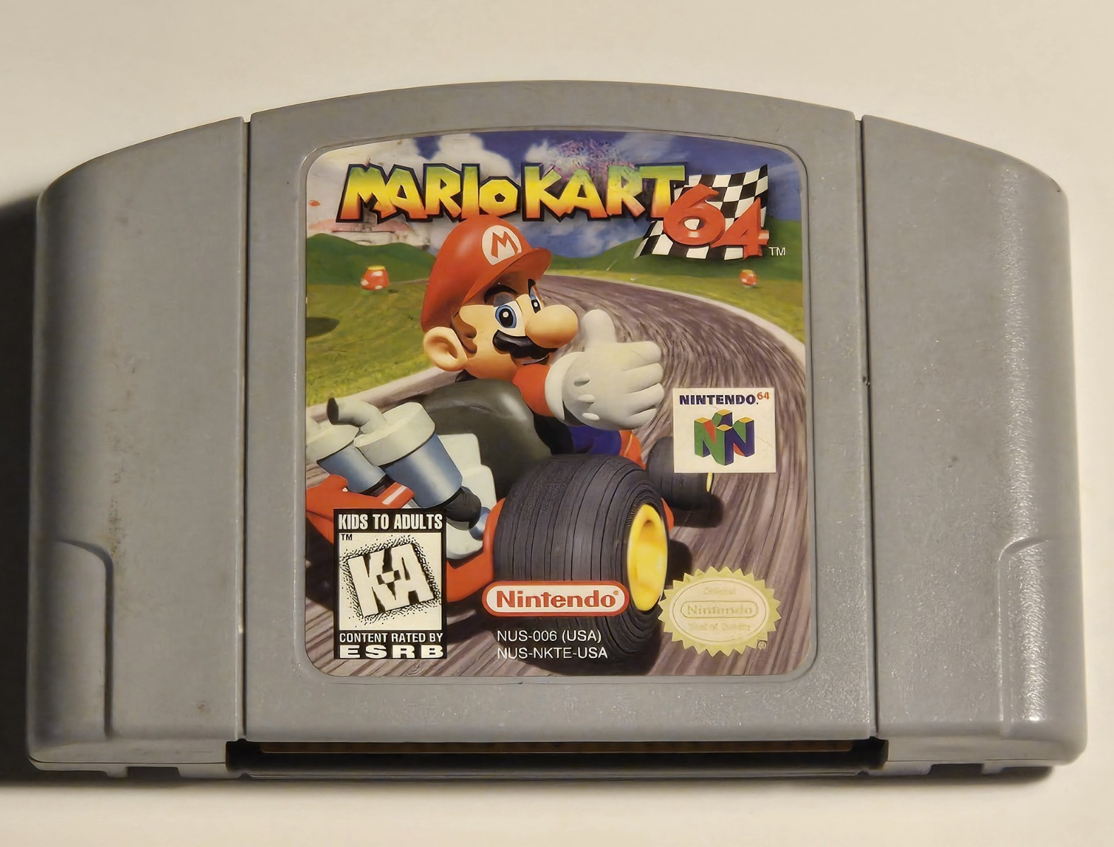 Mario Kart 64 – Nintendo 64 N64 NTSC-U/C 1996 K-A (Kids to Adults) Nintendo
