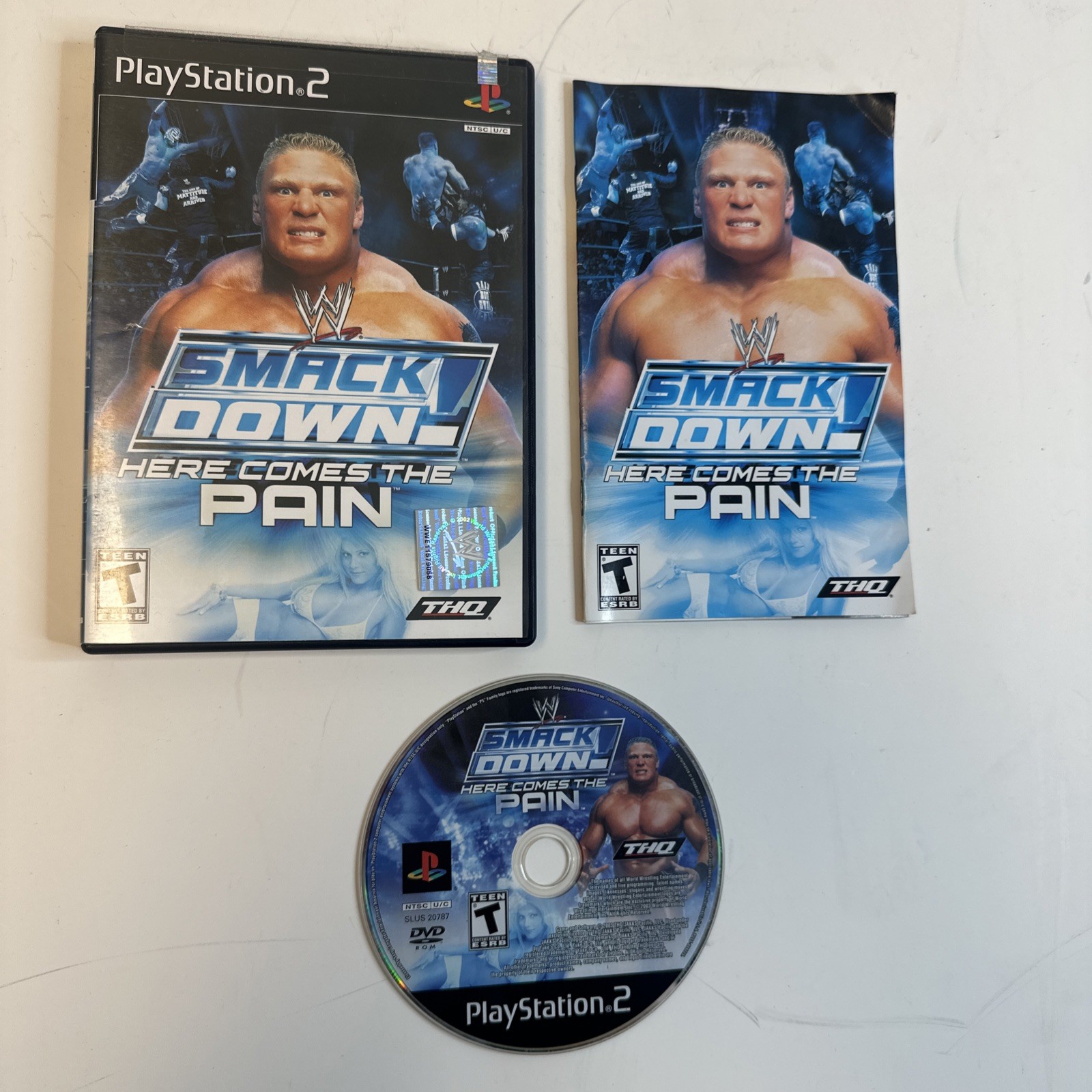 WWE SmackDown Here Comes the Pain (Sony PlayStation 2, 2003) Complete Tested