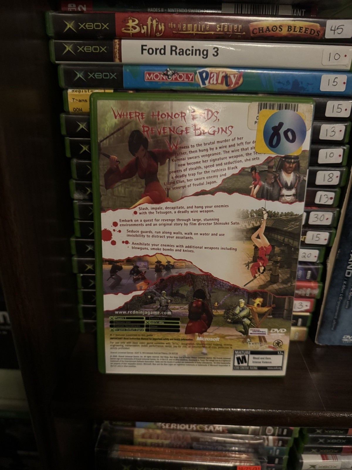 Red Ninja: End of Honor, Xbox Complete CIB