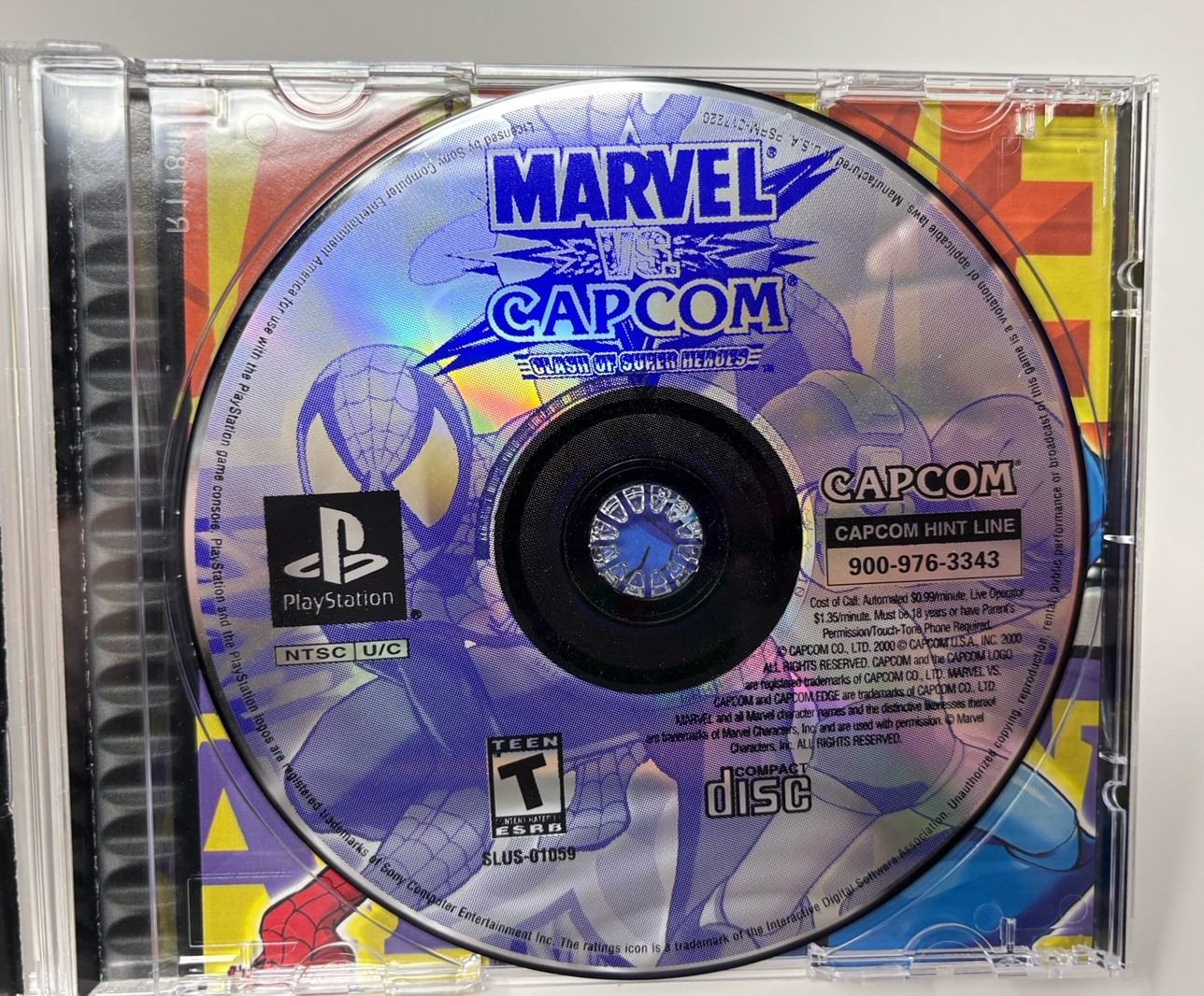 Sony PlayStation PS1 – Marvel vs Capcom – CIB Complete w/ Reg Card – Tested