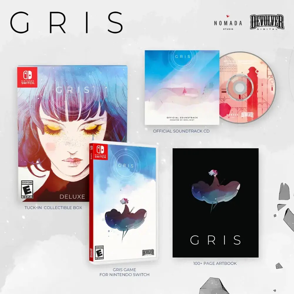 Gris – Nintendo Switch – Deluxe Devolver Edition 2025 – NEW FREE US SHIPPING