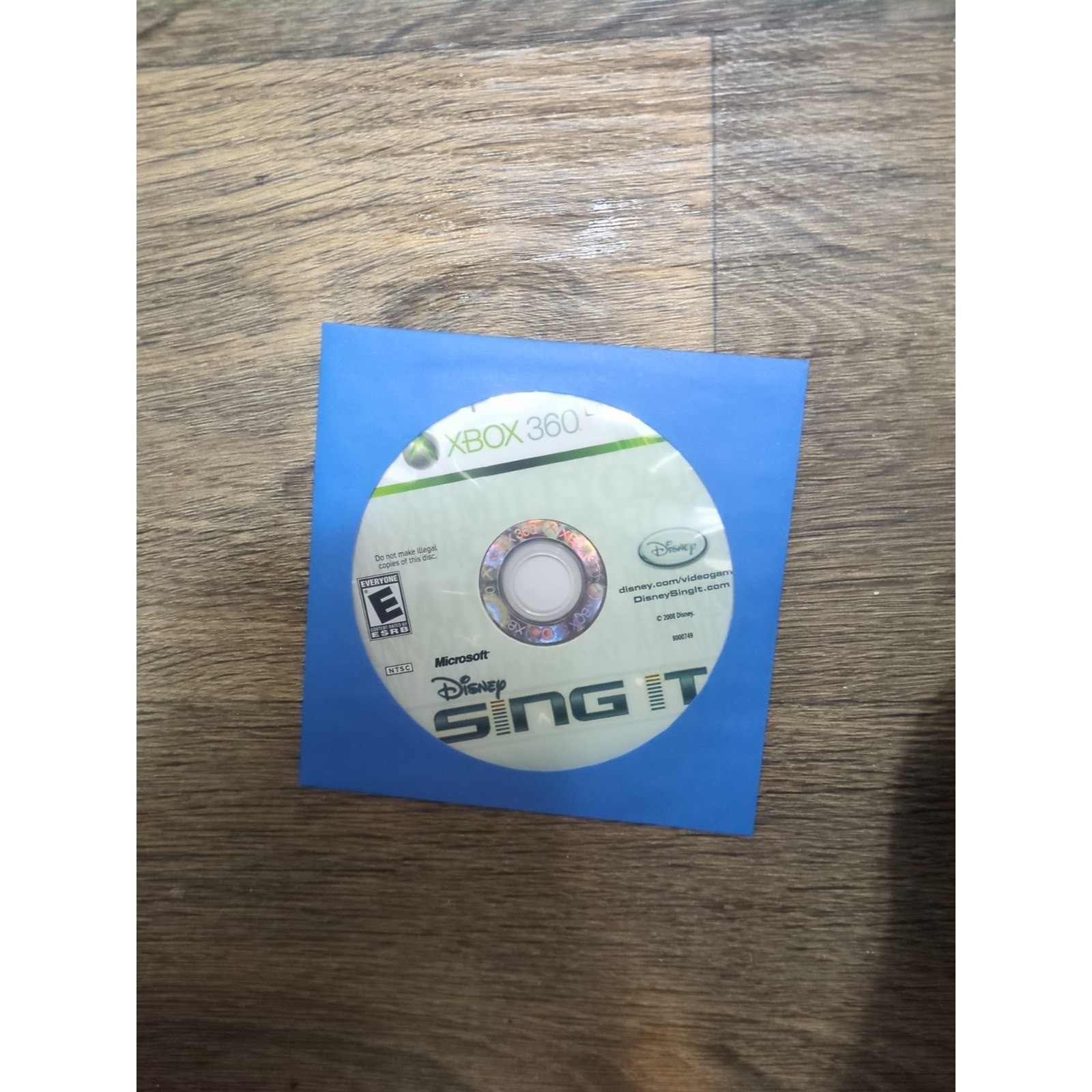 Disney Sing It (Microsoft Xbox 360, 2008) Disc Only