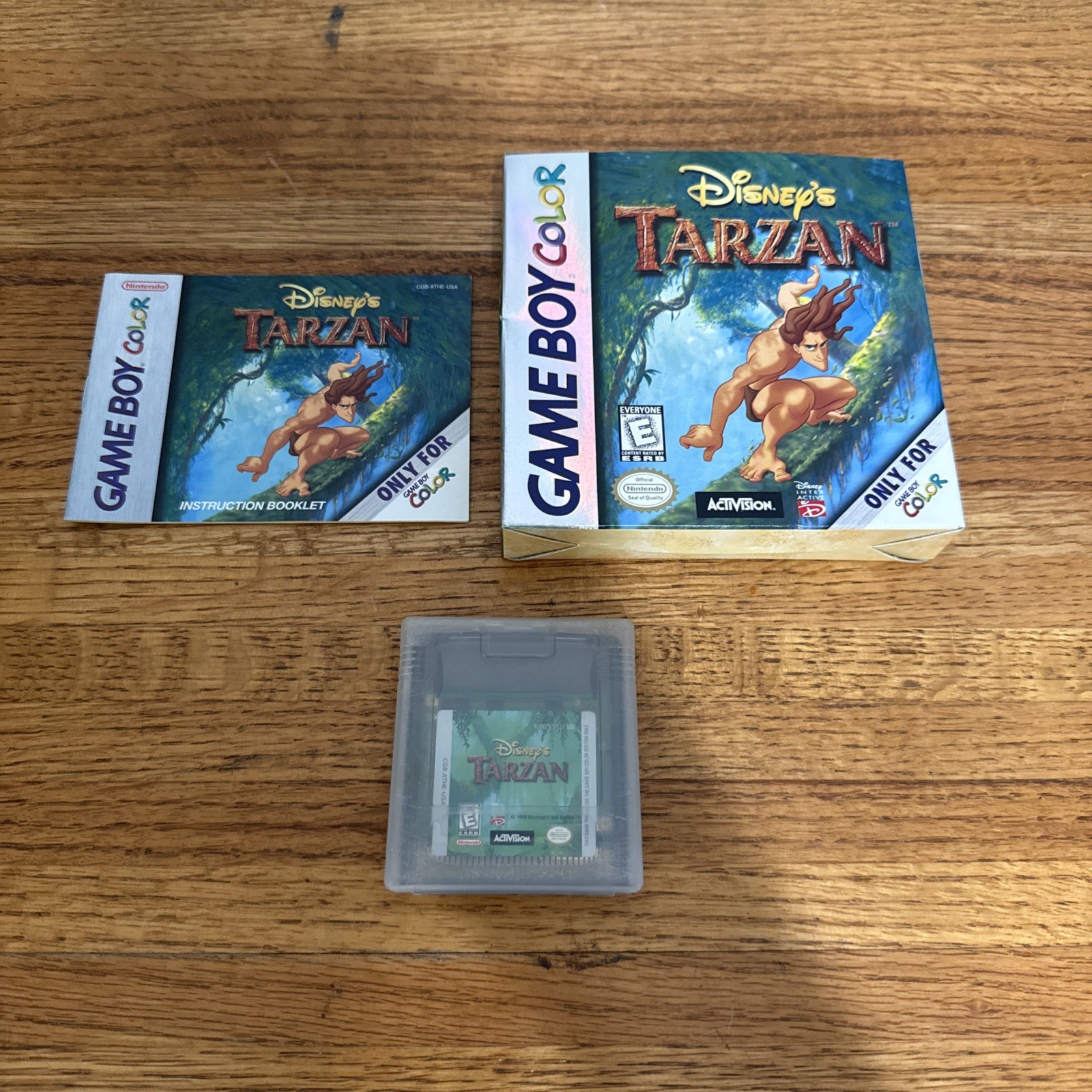Disney’s Tarzan Gameboy Color Complete With Box And Manual. Tested Working