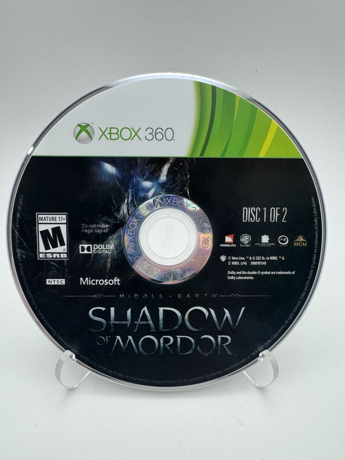 Middle Earth: Shadow of Mordor for Xbox 360 Complete In Box ~ Tested & Working