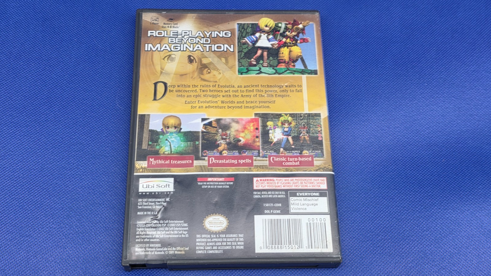 674: Gamecube – Evolution Worlds – Disc/Case – Nintendo – Tested/Working