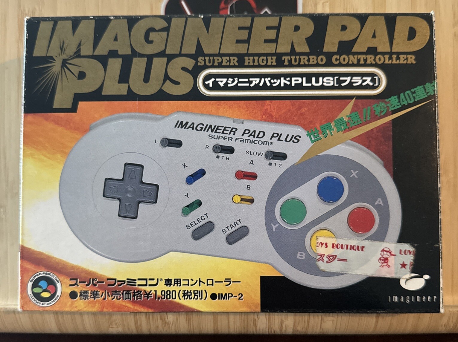 SFC SNES Imagineer PAD PLUS controller Super Famicom Nintendo CIB Very Nice!!