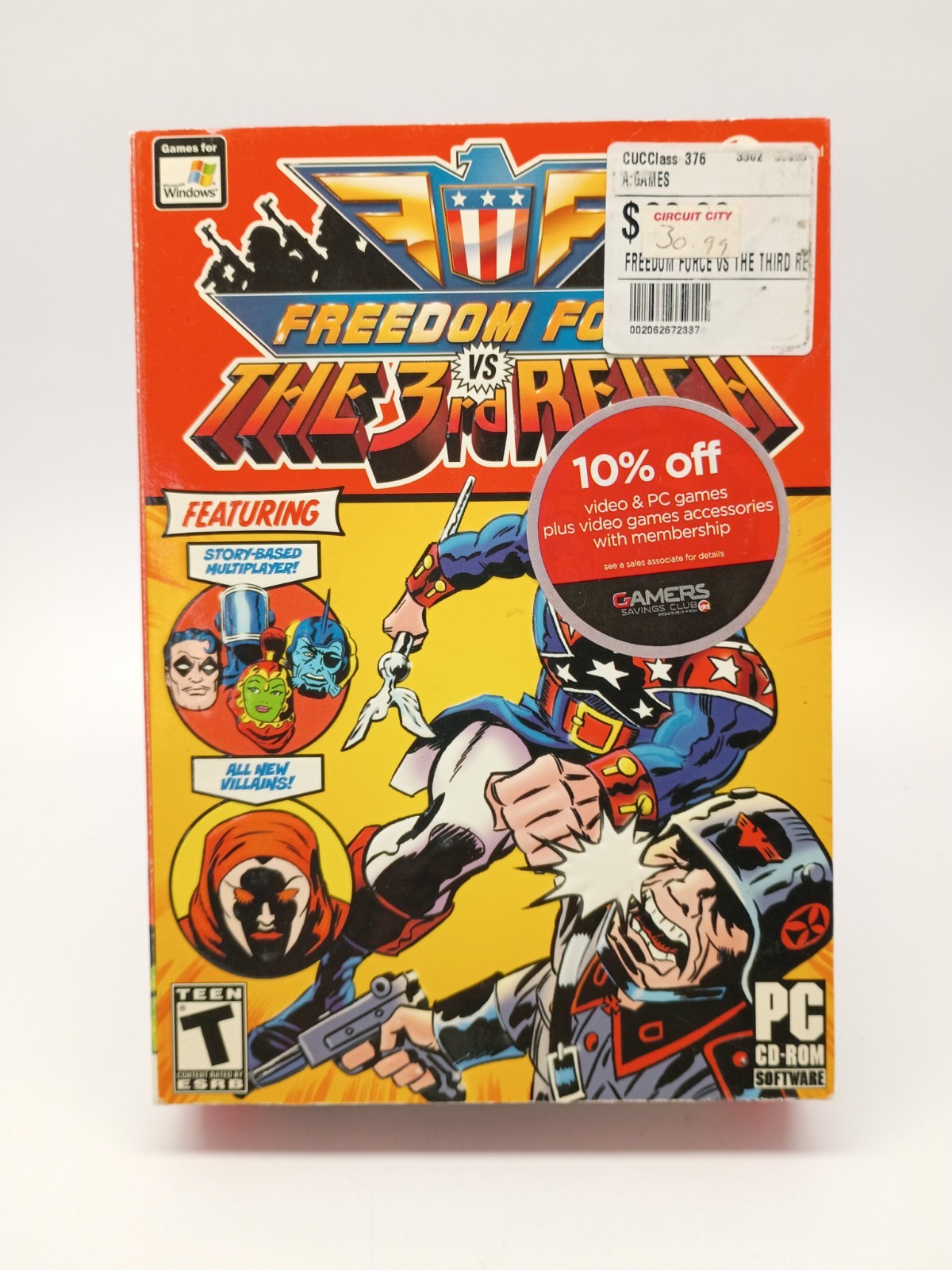 FREEDOM FORCE VS THE 3RD REICH – 2005 PC Game – In Box