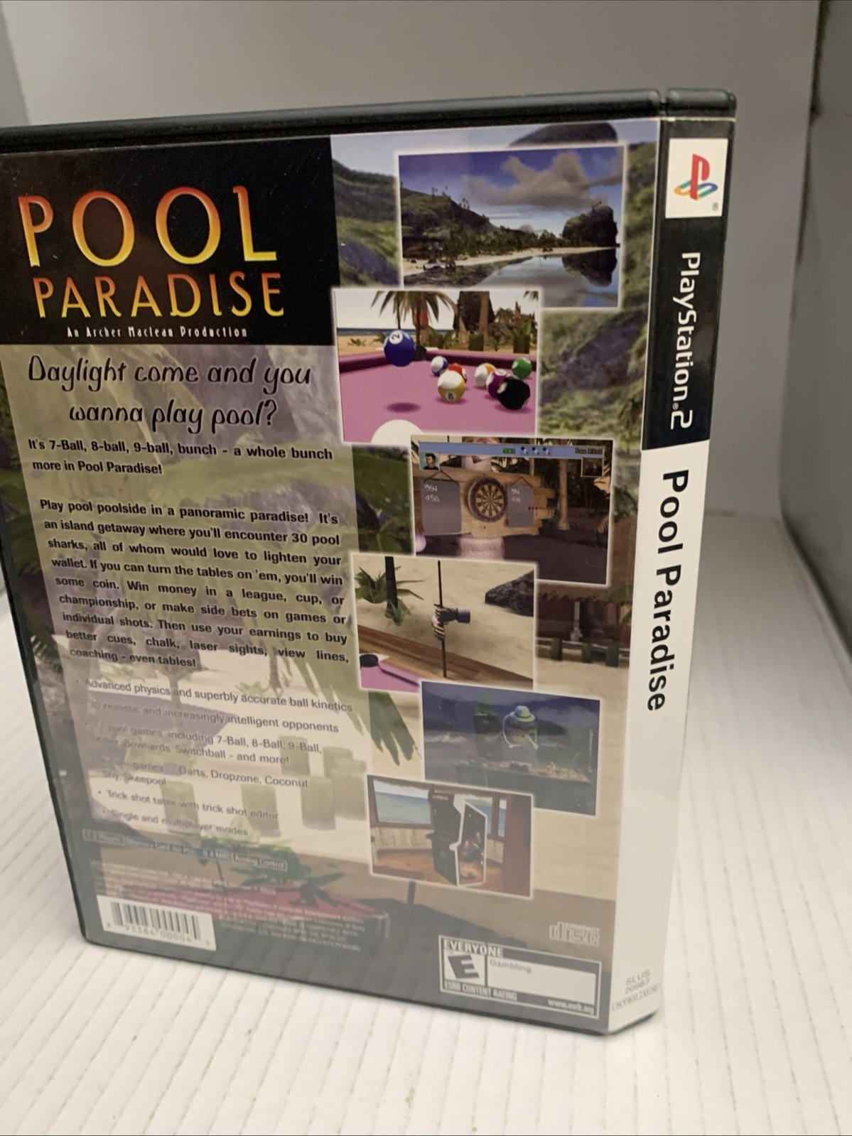 Pool Paradise (Sony PlayStation 2, 2004) Complete See Pics More Games In Store