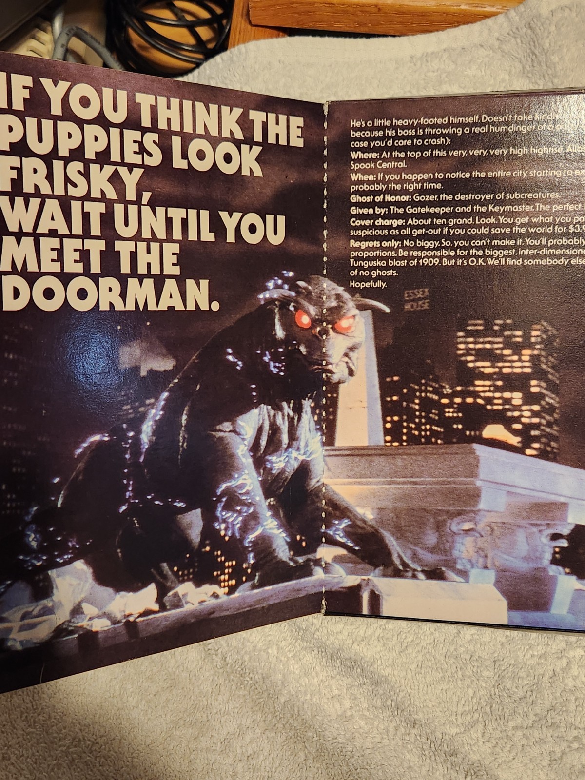 Ghostbusters-the computer game (atari disk 1984) with box and instructions