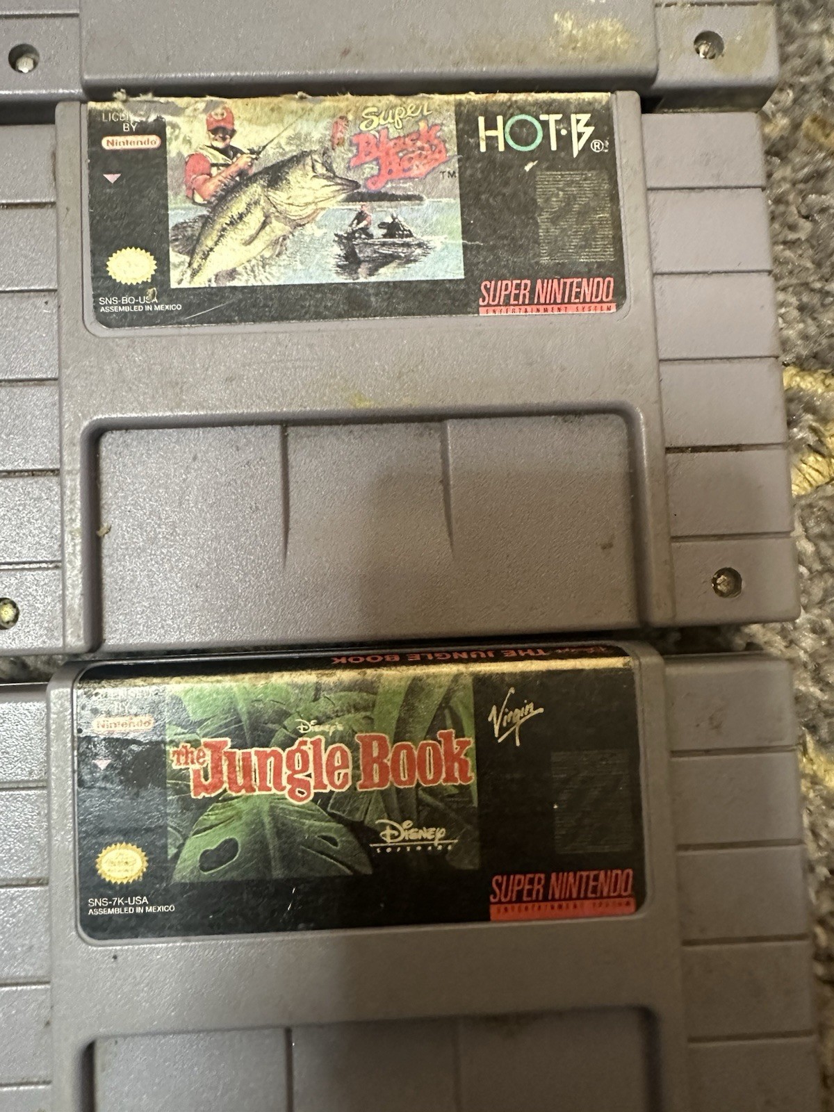 SNES Games Lot 10 Games Untested