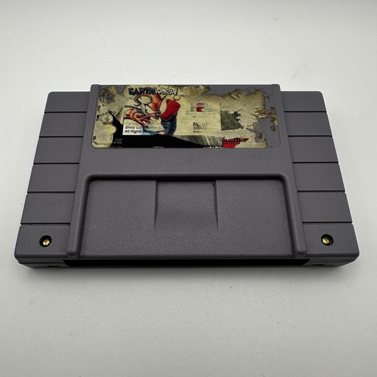 Earthworm Jim SNES (Super Nintendo) – Label Damage – Authentic Tested Working