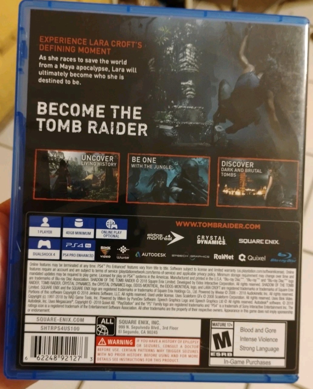 PS4 5Game Bundle Days Gone, Tomb Raider, God Of War, Borderlands, & Just Cause 3