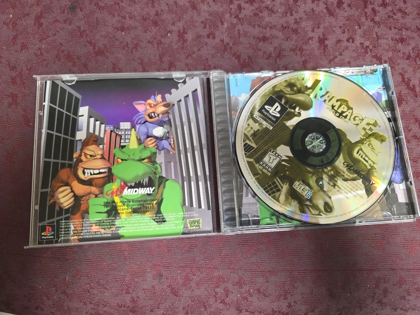 Rampage World Tour (Sony PlayStation 1, 1997) PS1 – CIB With Reg Card!