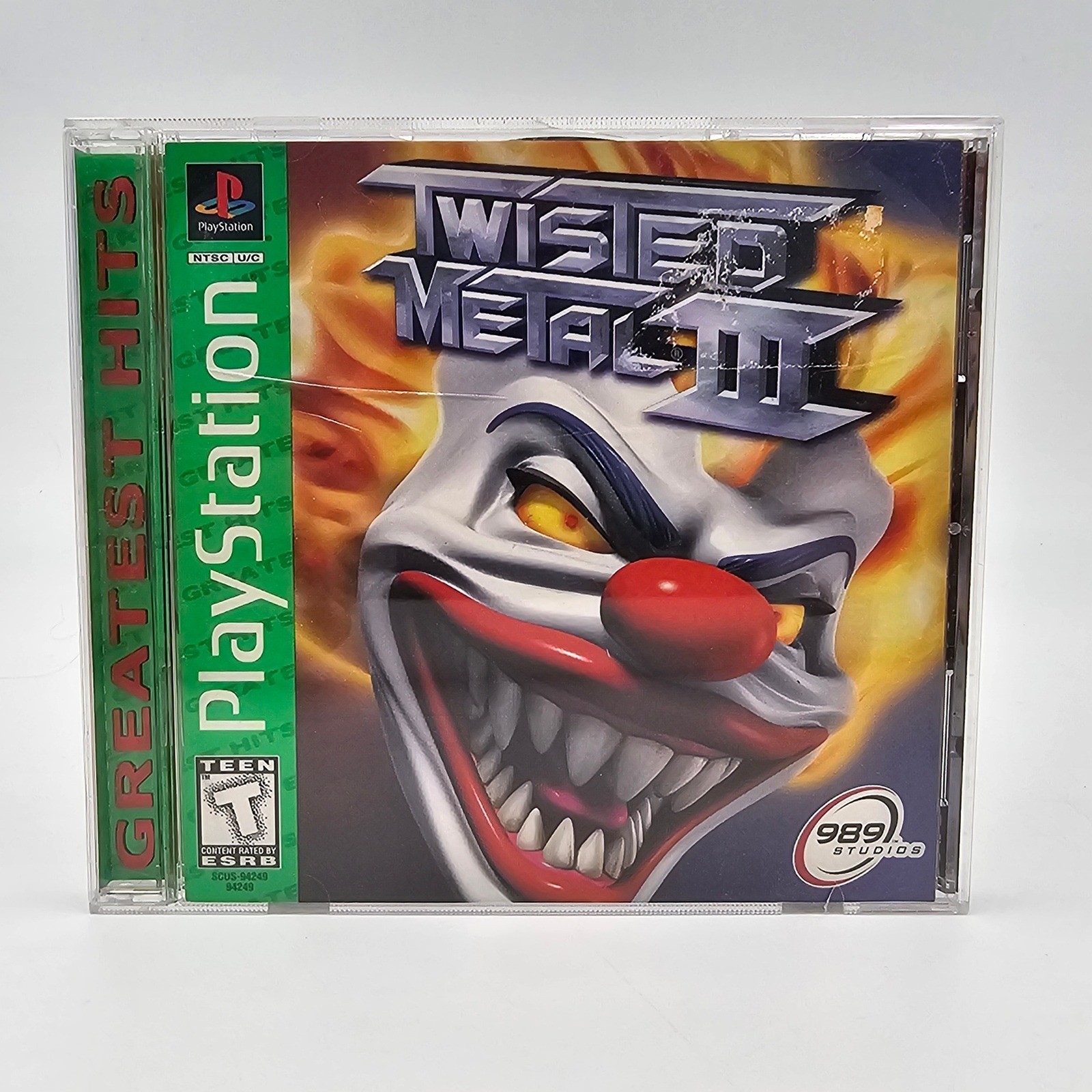 Twisted Metal III 3 Sony PlayStation 1 PS1 Greatest Hits 1998 989 Studios