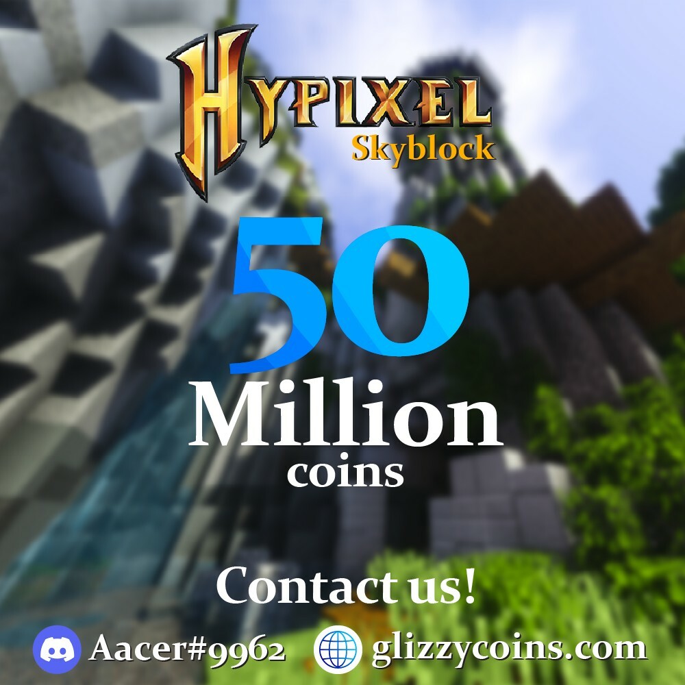 50 million coins | Hypixel Skyblock | Safe&No Bans | Trusted Seller 💰