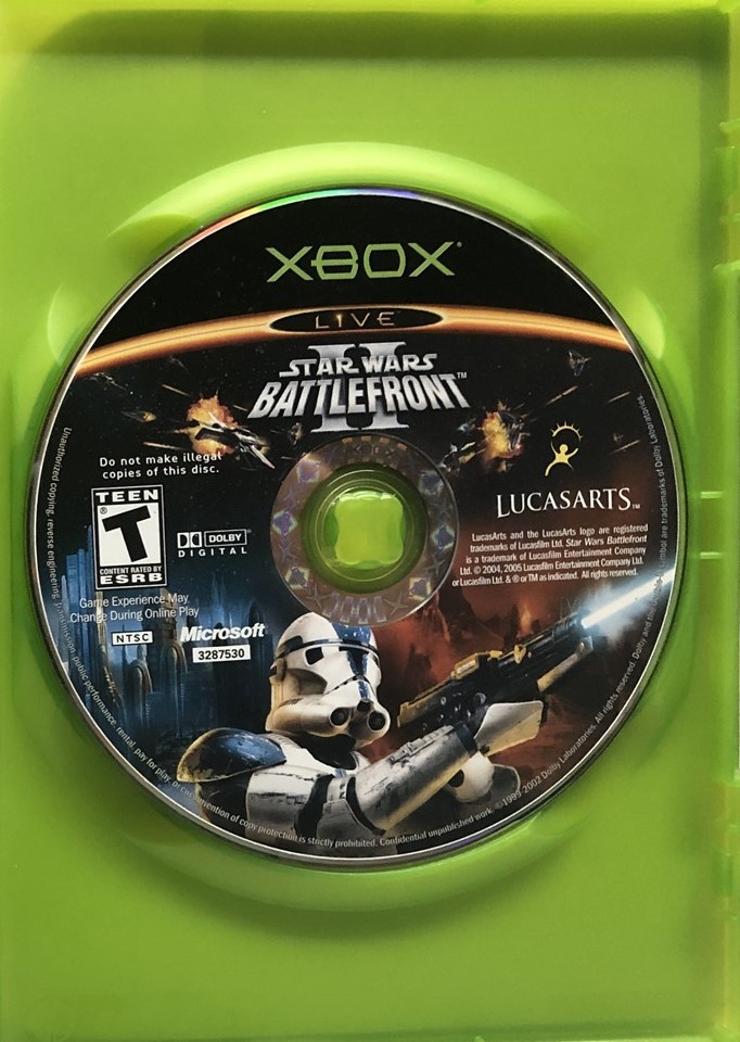 Star Wars: Battlefront II (Microsoft Xbox, 2005) Battlefront 2 Clean & Tested