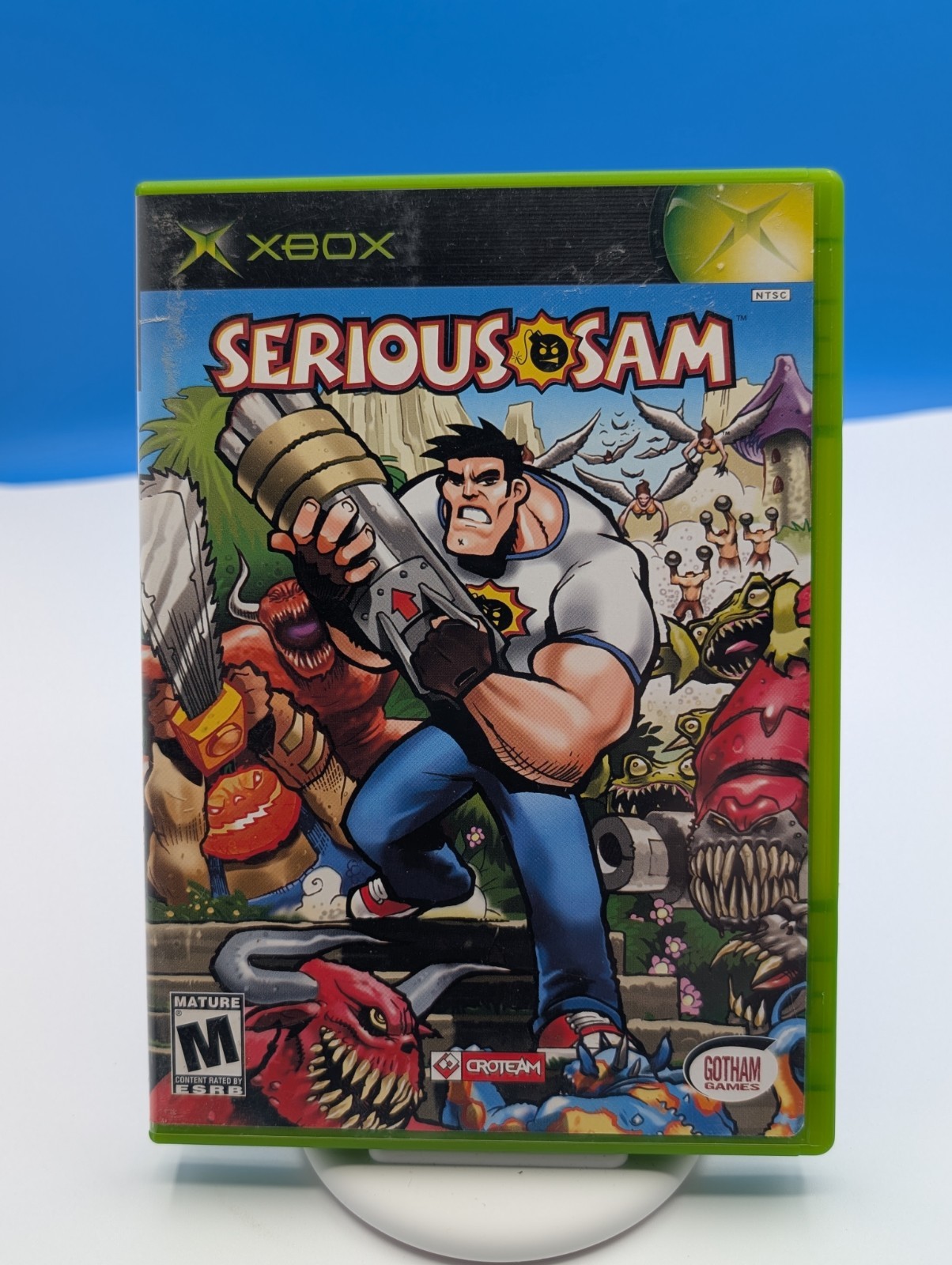 Serious Sam (Microsoft Xbox, 2002) CIB COMPLETE Tested Working
