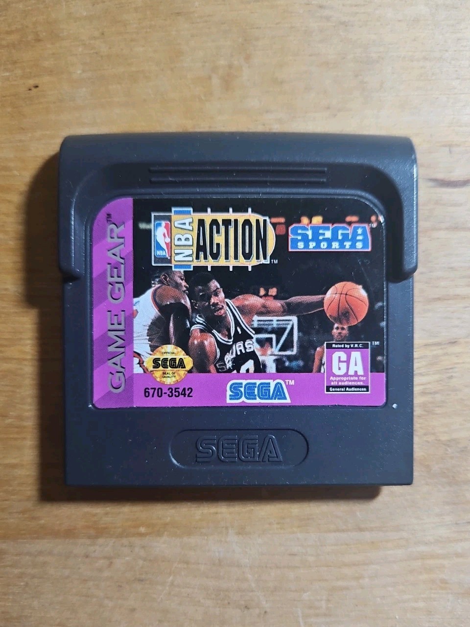 NBA Action Sega Game Gear Cartridge Authentic Tested Working