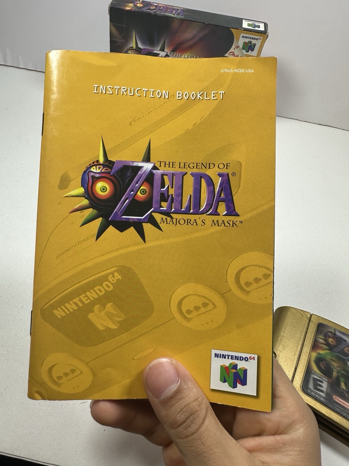 Zelda Majora’s Mask Collector’s Edition N64 Gold Cart CIB Tested