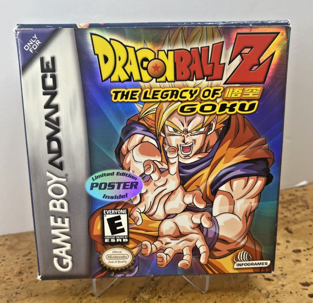 Dragon Ball Z The Legacy of Goku (Nintendo Gameboy Advance) Complete w/ Poster