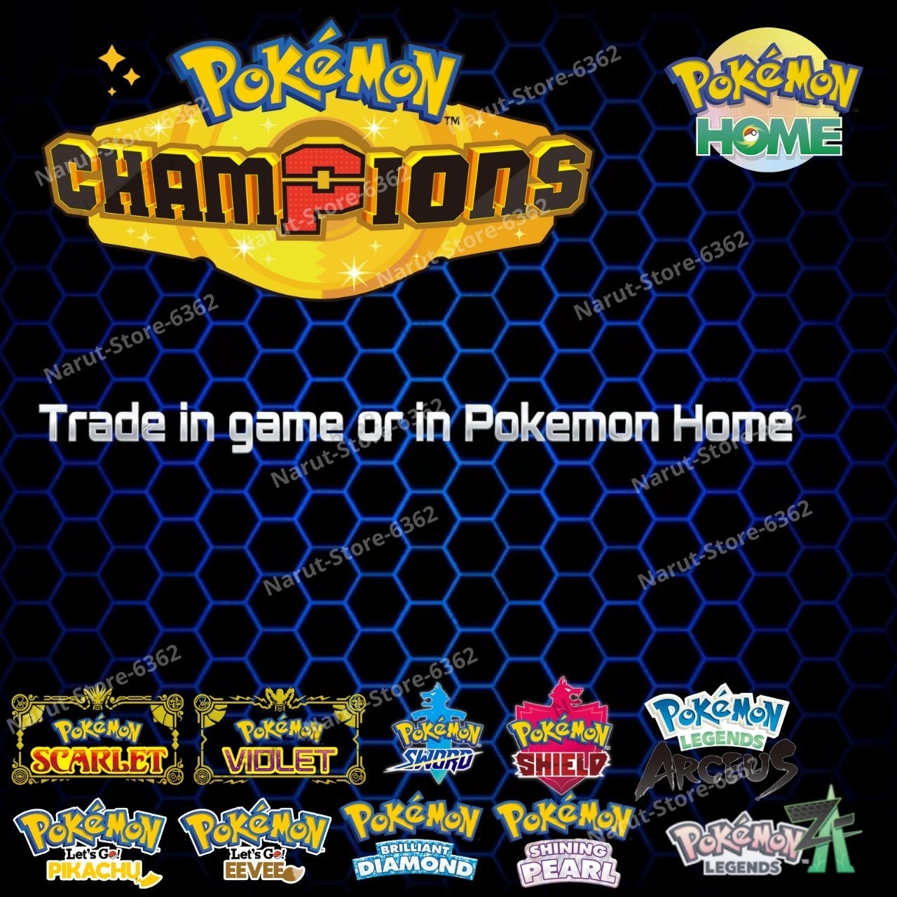 SABLEYE🔥6IV SHINY POKEMON HOME🔥Pokemon CHAMPIONS BATTLE READY SCARLET VIOLET