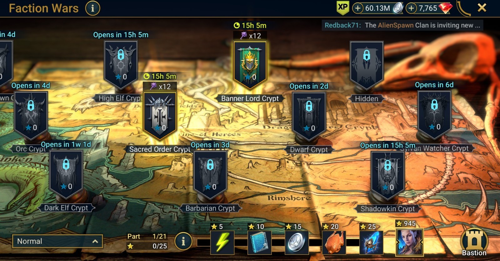Raid Shadow Legends | Starter Mythical – Siegfrund : 93k energy / 25 Legendary