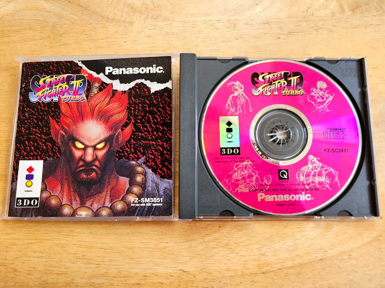 3DO – Super Street Fighter II 2 Turbo – (GOOD & Tested) – Panasonic FZ-SM3851