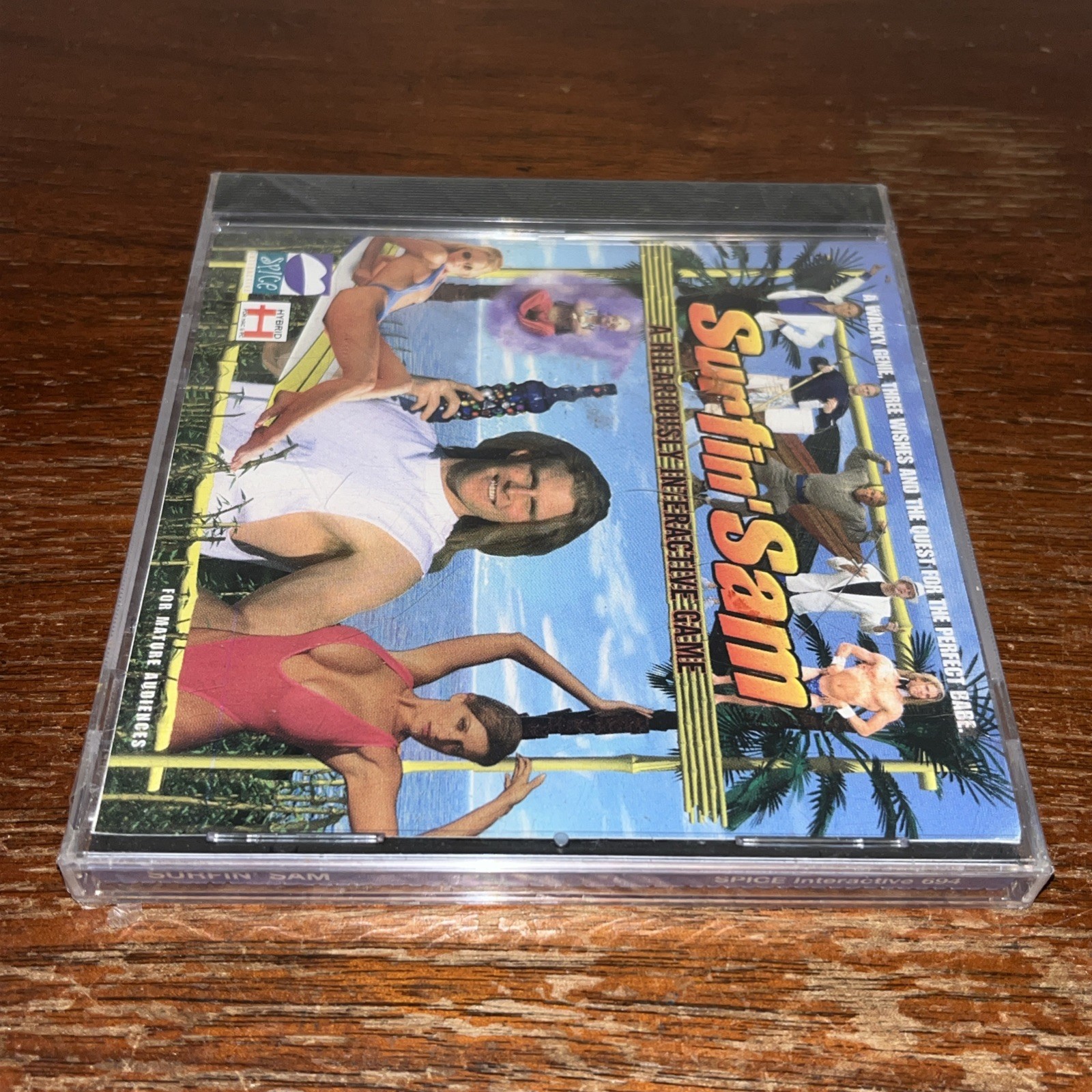 PC CD-ROM Surfin’ Sam – Spice Interactive 1995 Mature New Sealed Pkg Wear Cs Crk