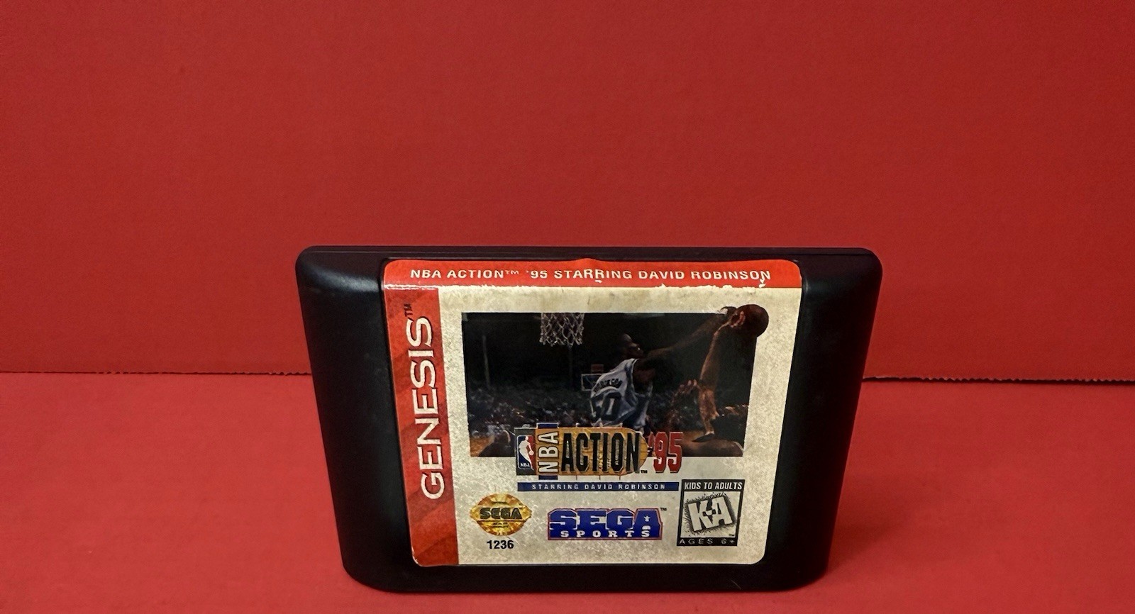 NBA Action ’95 starring David Robinson Sega Sega Genesis Cartridge ONLY