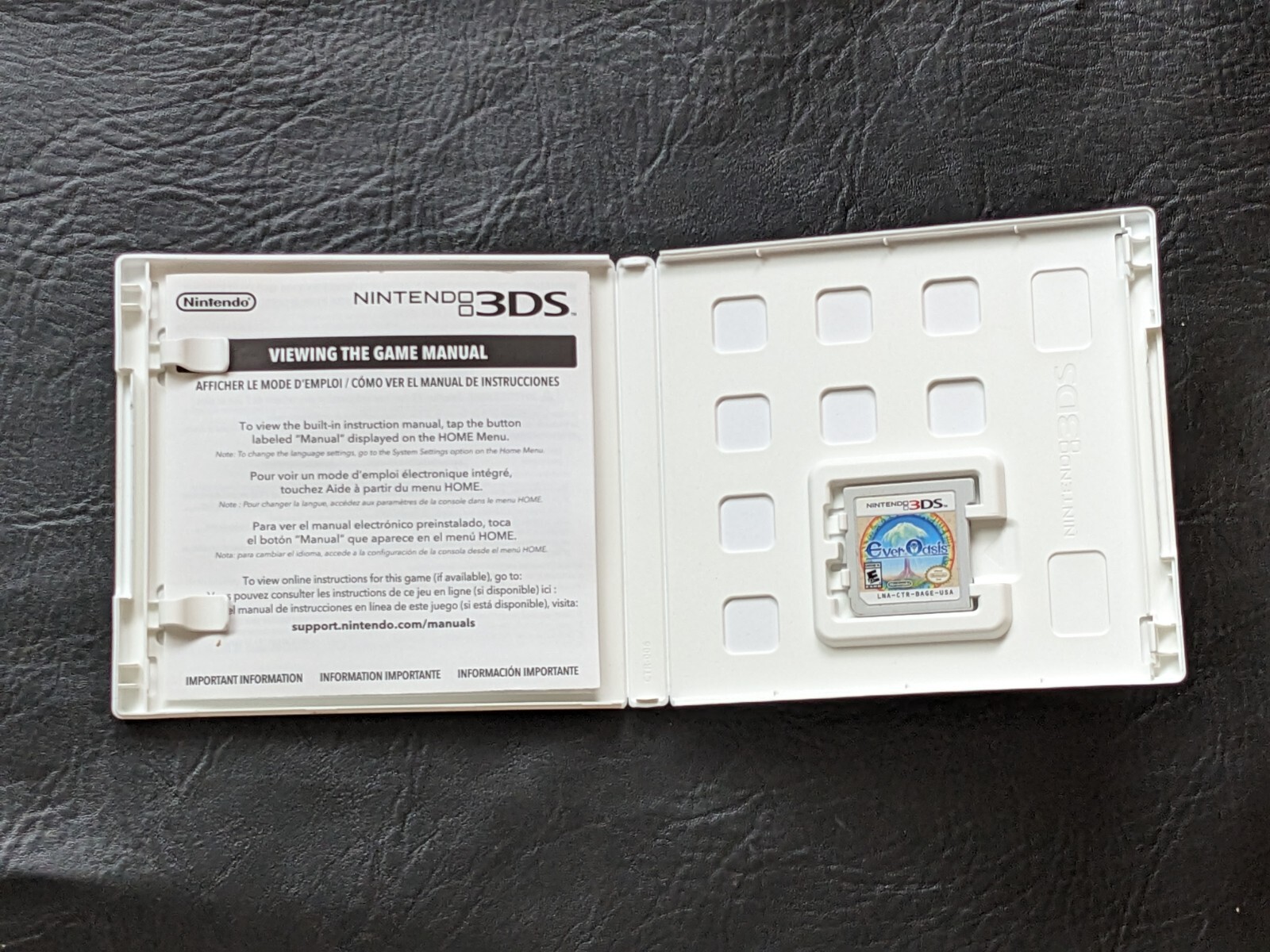 Ever Oasis Nintendo 3DS 2017 Complete CIB Working