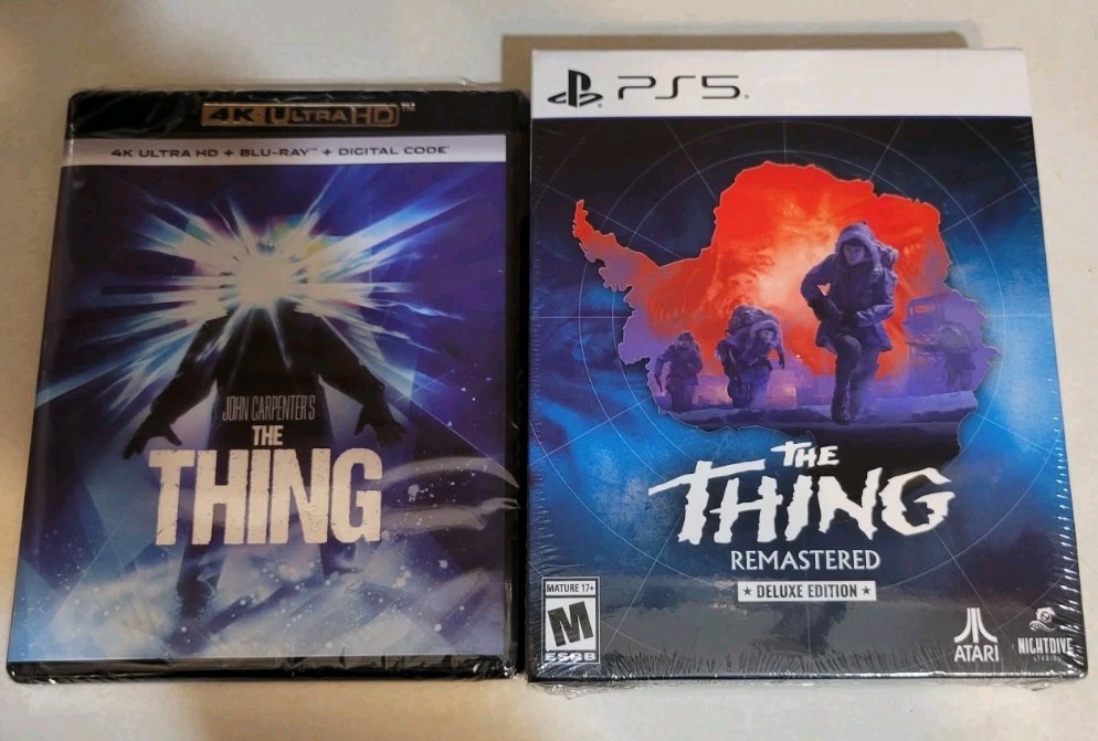 The Thing [1982 4K] & The Thing Remastered Deluxe Edition [PS5] BRAND NEW!!!