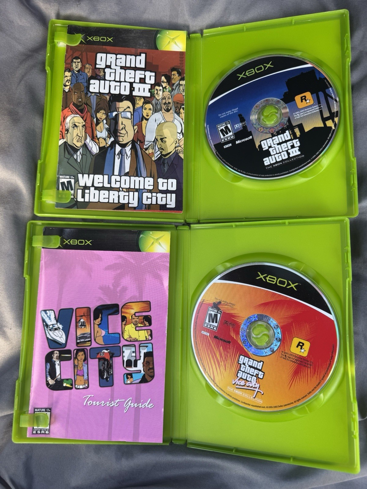 Grand Theft Auto Double Pack Original Microsoft Xbox With Manuals And Poster