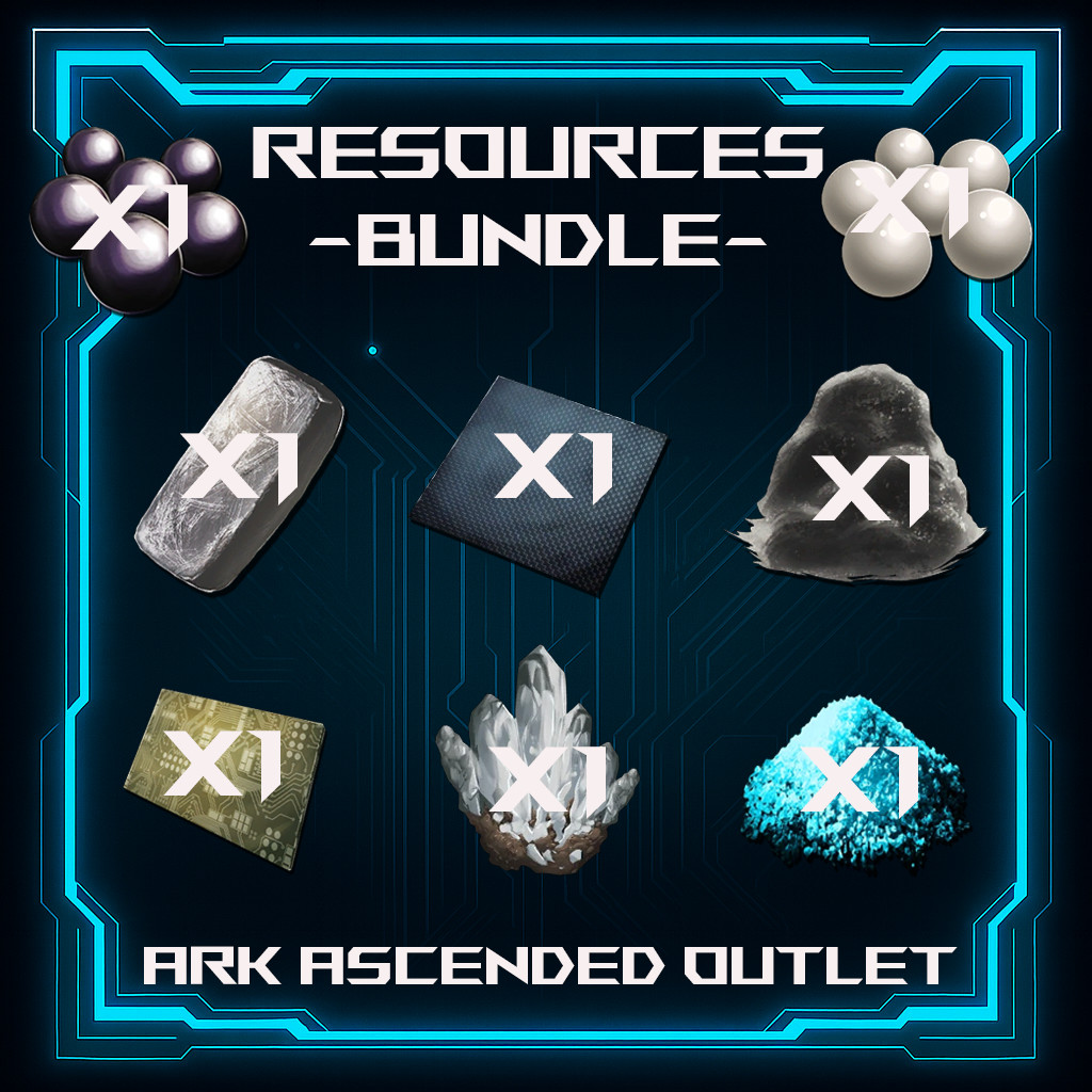 Resource Bundles-Ark Survival Ascended-ASA-Resources-Official-PVE-PC/XBOX/PS5